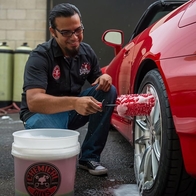 Chemical Guys ACC608 2 Pack Red Rocket Detailing Brush