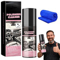 Car Interior Protectant Spray, 2026 New Polishing Cleaner Car Interior, Finish No Greasy Wet Look, Restore to Factory Like Condition, Suitable for Rubber, Plastic and Leather (1)