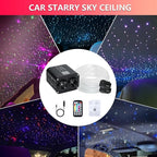 Starlight Headliner Kit,Twinkle + Music Sync Dual Color Fiber Optic Star Ceiling Lights with APP Remote Control, RGBW Star Lights for Car/Home Ceiling Decor, 600pcs 9.8ft