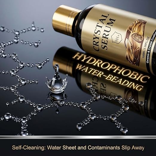 Crystal Serum Ceramic Coating, Advanced Graphene Ceramic Coating For Cars, 9h Graphene Coating For Auto Detailing, Crystal Coating For Car Paint Protection (1PC)