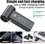 Compressed Air Duster and Car Vacuum Two-in-one，Household mini air blower gun，compressed air duster，Portable Handheld Car Vacuum Cleaner，Ideal for cleaning computers keyboards, outdoor cooling
