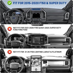 Surfcabin Magnetic Dash Phone Holder for F150, No Punching Required Phone Mount Compatible with 2015-2020 F150 2017-2022 F250 F350, Full Metal Cellphone Mounting Bracket for Most CellPhones