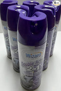 Wizard Double Action Smoke Odor Neutralizer & Air Freshener, Eliminates Smoke Smell & Odors, Freshens Air, Long-Lasting Scent; 6-Pack of 12oz Sprays lavender (pack of 6)