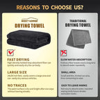 1200 GSM Microfiber Car Drying Towel – Extra Large 24” x 36”, Streak-Free, Scratch-Free, and Ultra-Absorbent for Effortless Car Detailing, Double Twist Pile & & Edgeless Design