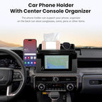 Car Phone Holder for Toyota Tacoma 2024 2025 With Center Console Organizer-for MagSafe Magnetic Cell Phone Mount for Tacoma Accessories 8 inch Touchscreen - Strong Magnets for iPhone (NOT FIT 14 inch)