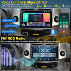 4G+64G Car Radio Stereo for Toyota RAV4 2007-2012, Wireless Carplay&Android Auto with Android 13 Support Bluetooth/Voice Control/GPS/WiFi/Back-up Camera/SWC/FM, 9 Inch IPS Touch Screen for Toyota RAV4