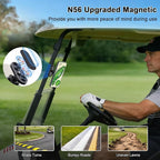 Magnetic N56 Golf Cart Phone Holder, Compatible with MagSafe iPhone 17/16/15/14/13 Pro/Max/Plus & Android, Fits EZGO Club Car Yamaha Icon, Golf Cart Accessories & Golf Gifts for Men, Women, Golfers