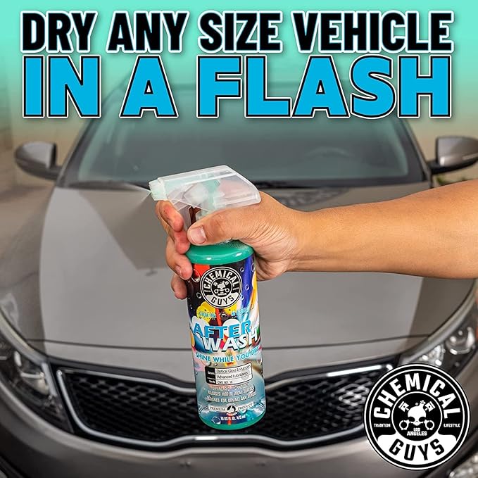 Chemical Guys CWS20764A Car Wash, Dry & Shine Bundle - Extreme Bodywash & Wax Foaming Car Wash Soap, 64 oz (.5 Gallon) + After Wash Gloss Boosting Drying Aid (16 oz) (2 Items) For Cars, Trucks, SUVs