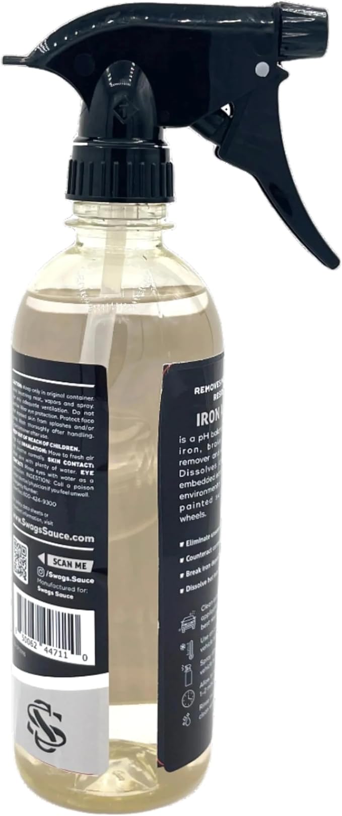 Iron Away | Iron Remover 16oz bottle by Swags Sauce - Removes iron deposits and contaminants, helping to restore the appearance of your wheels and paint.