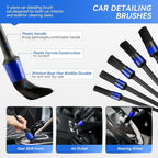 COOGEO 29Pcs Car Detailing Kit,Compelete Car Cleaning Kits Interior Cleaner with Detailing Brushes,Drill Brush Heads,Car Wash Kit with Cleaning Gel,Wash Mitt,Car Hooks,Car Care Gift for Men
