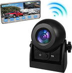 Wireless Backup Camera,1080P HD Magnetic Rear View Camera for Truck/RV/Trailer, Works with CarPlay & Android Auto/in‑Dash Screen, No‑Drill Install, Rechargeable Battery, Night Vision, IP68