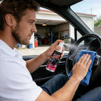 Car Interior Cleaner - 100ml Deep Cleaning Vehicle Detailer Spray, Car Interior Cleaner Spray with Fast Application for Fading Cracking Aging Armrest Boxes Center Console Leather Seat Dashboard