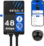 Grizzl-E 48A Ultimate Level 2 Fastest 48A Electric Vehicle (EV) Charger, UL Tested and Certified, Metal Case, Indoor/Outdoor Electric Car Fast Charging Station, Hardwired, Black, NACS