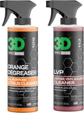 3D Orange Degreaser + LVP Interior Cleaner – Dual Surface Car Cleaning Kit for Interior & Exterior Grime