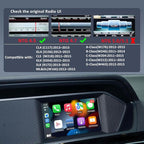 Wireless Android Auto Receiver for Mercedes Benz A/B/C/E/CLA/GLA/CLS/GLK/ML/GL/SLK 2011-2015 Wireless CarPlay Android Auto for Benz NTG 4.5/4.7 System with Bluetooth, Mirror Link, Camera, USB