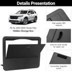 YOJOJOCO Center Console Hidden Box Organizer Compatible with Honda 2023-2025 2026 Pilot ＆ 2024-2026 Ridgeline ＆ 2024-2026 Passport Accessories Black ABS Plastic Material Secret Compartment