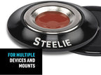 Nite Ize Steelie Orbiter Magnetic Socket and Metal Plate - Car Mobile Phone Holder - Phone Metal Plate - Magnetic Phone Holder - Black