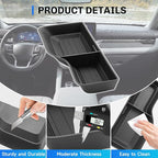 SXCY for 2025 2026 Ford Explorer Center Console Organizer Tray for 2025 2026 Ford Explorer Accessories Front Center Console Tray 2025 2026 Explorer Armrest Front Console Organizer Tray