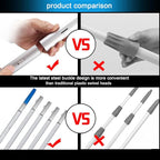 Extendable Telescopic Window Cleaning Pole Kit - 3-12m Water Fed Brush with 30cm Head for Conservatory Solar Panel Truck & Home Window Cleaning