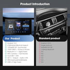 Wireless CarPlay Screen for Car & Android Auto Head Unit - Touchscreen 7 Inch Double Din Car Stereo with Backup Camera for All Cars (2+64GB)