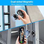 Gym Magnetic Phone Holder Mount for MagSafe【All Metal】Dual Magnetic Phone Holder for Gym Accessories Attach to Metal Surface, Gym Phone Holder Magnet for iPhone 16 15 14 13 Pro Max Gift for Men Women