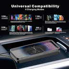 Wireless Car Charger Pad, REESTECQI 15W Wireless Charging Pad for Car Non Slip Phone Car Wireless Charger [40W Car Charger Included] for iPhone 17 16 15 14 13, AirPods 3/Pro 2, Samsung S26/S25/S24