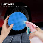 2 Pack Large Tire Shine Applicator Pad, Tire Hex Grip Applicator, Reusable Car Cleaning Supplies After Car Wash