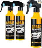 Hydrophobic Ceramic Coating, 2026 New Car Coating Spray Kit, Auto Paint Protection for Vehicle Detailing, Portable Car Shine Spray for Cars, SUVs, and Motorcycles (3PCS)