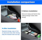 Autorder Center Console Bottom Organizer for 2023 2024 2025 2026 Toyota bZ4X/ Subaru Solterra Accessories Lower Center Console Storage Tray