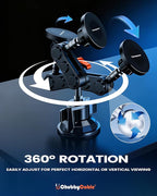 chubbycable ChubbyGrip Magnetic Car Phone Holder 360° Adjustable Car Phone Mount for Windshield, Ultra-Durable Metal Suction Cup Phone Mount for iPhone Samsung All Smartphone, Magnetic