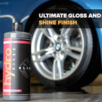 HydroSilex Car Tire Shine Gel and Conditioner. SIO2 & Black Dye Infused, No Sling Formula. Enhances Tires Color & Finish, Leaves Your Tires Looking Clean For Weeks. (16oz)