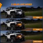 Nilight 12Inch Off-Road LED Light Bar, 300W 3 Lighting Modes (White/Amber/White&Amber) Driving Fog Light Spot Flood Lights with 16AWG Wiring Harness for Truck Car ATV SUV Jeep Boat