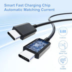 Samsung Super Fast Charger Type C Kit,25W PD USB C Wall/Car Charger for Samsung Galaxy S26/S25/S24/S23/S22/Plus/Ultra/FE/Note 20/10/A71,2020/2018 Pad Pro/Air,with 2X USB C-to-C Cable(6.6ft)