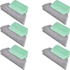2026 New Magic Window Track Cleaner, Window Groove Cleaning Brush Tools Set, for Cleaning Tile Grout, Louver Blades, Car Air Conditioning Vents, and Narrow Gaps (6pcs Green)