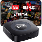 Ai Magic Box for Streaming Netflix/YouTube/TikTok, Wireless CarPlay Adapter Dongle Support TF Card for OEM Wired Car Play & Android Auto Cars