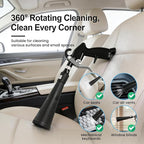 SakerPlus Dry Cleaning Gun, Air-Powered Car Interior Cleaning Tool with Vortex Airflow, Air Compressor Gun for Seats, Carpets, Floor Mats, Vents and Auto Detailing (1 Set Nozzle)