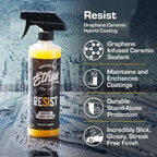 Ethos RESIST Graphene Spray Coating for Cars – Graphene Ceramic Coating Spray, Extreme Hydrophobic Protection, Gloss Enhancement, Ceramic Coating for Cars – 16oz