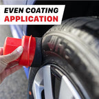 Maxshine Universal Tire Shine Applicator with Protective Cover – Black Foam Pad with Comfortable Grip – Mess-Free Handling, Even Tire Dressing & Coating – Auto Detailing Applicator Tool