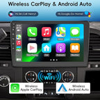 Car Radio Stereo for Chevy Silverado 2007-2013 GMC Sierra Yukon,2+64G Android 13 Touch Screen Radio with Wireless CarPlay Android Auto Bluetooth GPS Navigation Backup Camera