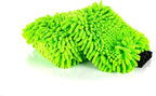 The Rag Company - Off Road – The Baja Pack – Off-Road Vehicle Exterior Microfiber Wash Mitt & Pad; Knobby Design Easily Traps and Remove Dirt, Grime and Mud - Lime Green (2-Pack)