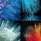 AZIMOM PMMA 50pcs 0.03in 6.5ft Plastic Fiber Optic Lights Cable Strands 0.75mm 2meter End Glow Fiber Strands Roll for Star Sky Ceiling All Kind LED Light Engine Driver Ceiling Decoration