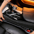 Car Seat Gap Filler, 2-Pack Universal Seat Gap Filler Organizer,Seat Side Gap Seam Filler Organizer Between Seat and Centre Console, No Drop Seat Guard for Phones,Keys & Cards, Fits Cars, SUVs, Trucks