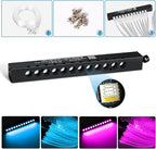 Split Car Starlight Headliner Kit, 4 Colors 12W Meteor Fiber Optic Starlight Kit, 500pcs*0.02in*9.8ft+240 RGBW Sound Activate Shooting Star Lights for Ceiling Car Roof/Home Decor