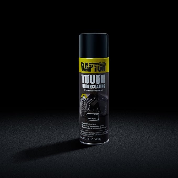 RAPTOR 1K Tough Undercoating, Professional Grade Protective Truck Spray Paint, Extra Durable, 16 oz
