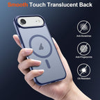 SUPFINE Magnetic for iPhone Air Case (Compatible with MagSafe)(Military Grade Drop Protection) Slim Translucent Matte Shockproof with Anti-Fingerprint Phone Cover for 17 Air,Lavender Gray
