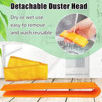4 Pack Microfiber Blinds Duster, 4 Removable and Washable Sleeves, Cleaner for Window Blinds, Air Conditioner Vents, Fans, Car Vents