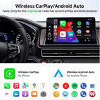 2026 Upgraded Wireless CarPlay Adapter & Android Auto, 2 in 1 Mini Dongle with Cooling Vents for Stable Connection, Converts Wired to Wireless, 5GHz WiFi No Delay, Plug & Play for Factory Wired Cars