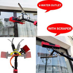 Cleaning Brush, Water Fed Telescopic Brush with Extension Pole 3.6m-10.8m, High-Altitude Window Cleaning Brush, for Outdoor Washing Equipment Tool 5.4m/18ft (7.2m/24ft)
