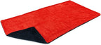 Autofiber Dreadnought Max Triple Layer Microfiber Car Drying Towel, Twist Pile and 1400GSM - Pack of 1, Red/Black (20 inch x 40 inch)