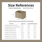 DGAZ Silk Purse Organizer Insert Fits LV Speedy 16/20/25/30/35/40/45 bags，Silky Smooth Bag Organizer，Luxury Handbag & Tote Shaper(Etoupe grey,SP40)